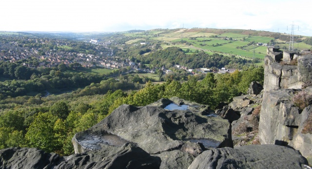 Stocksbridge from Wharncliffe Crags
